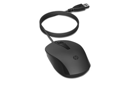 HP 150 - mus - USB - svart (240J6AA)