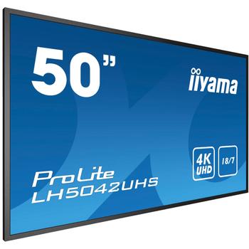 IIYAMA 50inch LCD UHD, SDM-L - 50inch 3840x2160,  4K UHD IPS panel (LH5042UHS-B3)