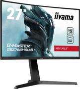 IIYAMA G-MASTER Red Eagle GB2766HSU-B1 - LED monitor - curved - 27" - 1920 x 1080 Full HD (1080p) @ 165 Hz - VA - 250 cd/m² - 3000:1 - 1 ms - 2xHDMI, DisplayPort - speakers - matte black