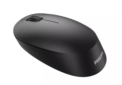 PHILIPS s SPK7307B - 3000 Series - mouse - ergonomic - right and left-handed - optical - 3 buttons - wireless - 2.4 GHz - USB wireless receiver (SPK7307B/00)