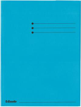 ESSELTE Folder 3-flap Rainbow Card A4 Blue (44224*25#DBL)