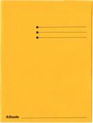 ESSELTE Kartonmappe Esselte A4 250g 3 klapper Gul