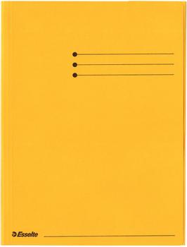 ESSELTE Kartonmappe Esselte A4 250g 3 klapper Gul (44227)