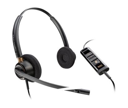 POLY EncorePro 525-M - EncorePro 500 series - headset - på örat - kabelansluten - USB-A - svart - Certifierad för Microsoft-teams (783R2AA)