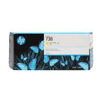 HP 738 300-ML YELLOW DESIGNJET INK CARTRIDGE SUPL (676M8A)