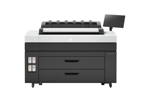 HP DesignJet XL 3800 - 36" multifunctionele printer - kleur - inktjet - 914 x 8000 mm (origineel) - Rol (91,4 cm x 200 m) (doorsnede) - maximaal 0.167 min/ pagina (printend) - 2 rollen - Gigabit LAN (7QR88A#B19)