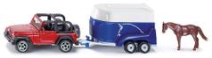 SIKU Jeep med Hestetrailer