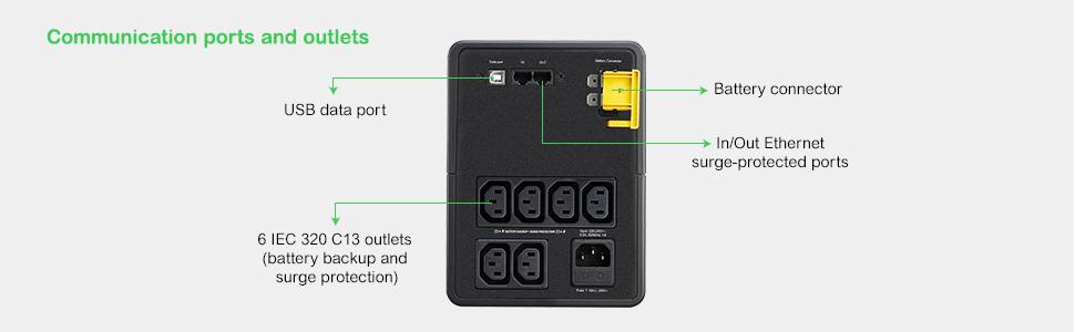 APC Back-UPS BX Series BX1200MI - UPS - 650 watt - 1200 VA (BX1200MI)