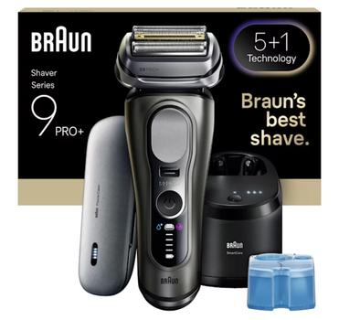 BRAUN Series 9 PRO+ Elektrisk barbermaskin 9675CC Pro SensoAdapt,  SmartCare-stasjon,  6-i-1 SmartCare-stasjon (553858)