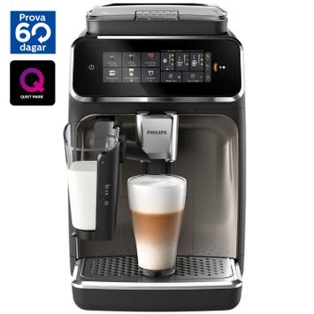 Philips 3300 Series LatteGo Helautomatisk Espressomaskin Nyt 6 varme og forfriskende drikker med ett trykk, med prefekt crema, aroma og temperatur (EP3347/90)
