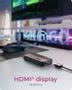 ICY BOX 10 i 1 DockingStation med spor for M.2 NVME SSD, USB-C, USB, HDMI (61185)
