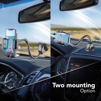 CELLULAR LINE Pilot Flexi - Universal Bilholder for mobiltelefon - svart (PILOTFLEXIK)