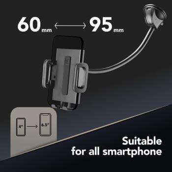 CELLULAR LINE Pilot Flexi - Universal Bilholder for mobiltelefon - svart (PILOTFLEXIK)