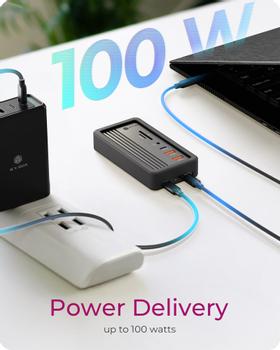 ICY BOX 10 i 1 DockingStation med spor for M.2 NVME SSD, USB-C, USB, HDMI (61185)