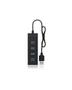 ICY BOX 4x Port USB 3.0 Hub, Black (IB-HUB1409-U3)