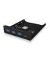 ICY BOX 4x Port USB 3.0 Hub (3x USB 3.0, 1x USB Type-C), frontpanel 3.5'' (IB-HUB1418-I3)