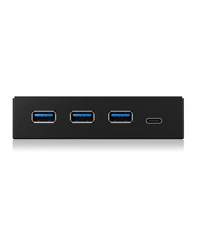 ICY BOX 4x Port USB 3.0 Hub (3x USB 3.0, 1x USB Type-C), frontpanel 3.5'' (IB-HUB1418-I3)