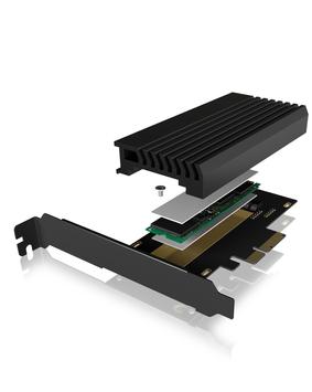 ICY BOX PCIe extension card with M.2 M-Key socket for one M.2 NVMe SSD (IB-PCI214M2-HSL)
