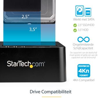 StarTech Standalone Hard Drive Duplicator,  Dual Bay HDDSSD ClonerCopier,  USB 3.1 (10 Gbps) to SATA III (6Gbps) HDDSSD Docking Station, Hard Disk Duplicator Dock - Hard Drive Cloner - harddisk-duplekser (SDOCK2U313R)