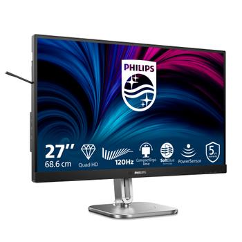 PHILIPS 27inch 2560x1440 120Hz IPS Flat H/A 150 MM TUV EyeSafe certified USB HUB SPEAKERS Power/ Light sensor DP 2xHDMI 350cd/m2 (27B2N4500/00)