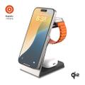 FIXED 3in1 Mag ALU Qi2 trådløs opladningsstation Titanium