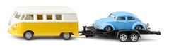 SIKU VW T1 with Trailer and VW Beetle