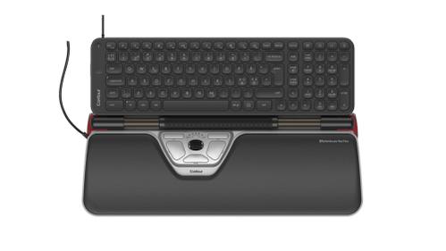 CONTOUR DESIGN CONTOUR RollerMouse Red Plus + Balance Mid-Size Keyboard Combo Wired Pan Nordic Layout (CDRED2021BALPN2160)