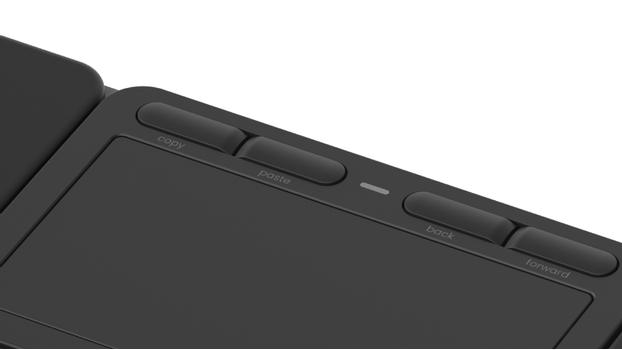 CONTOUR DESIGN Touch Touchpad Trådlös USB-C, Bluetooth 5.1, Programmerbara knappar, Multitouch,  Ergonomisk (CDTP10500)
