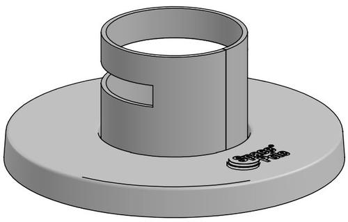 ERGONOMIC SOLUTIONS SP2-40mm pole mount -WHITE- (EET223-32)