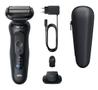 BRAUN Braun Series 5 elektrisk barbermaskin 52-N1200S Opptil 50 min, + 1 tilbehør, 3 Flex-blader: 3 Flex-blader tilpasser seg komfortabelt ansiktets konturer