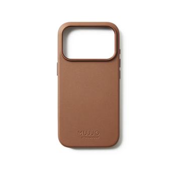 MUJJO läderfodral för iPhone 17 Pro - Tan (MUJJO-CL-061-TN)