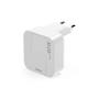 HAMA Fast Folding Mini Charger 2xUSB-C GaN PD 40W White