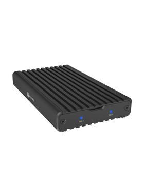 ICY BOX 2-bay M.2 PCIe NVMe-kabinett USB 3.2 Gen2x2 Type-C®, 20 Gbit/s, verktøyløs (61121)