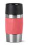 EMSA TRAVEL MUG Compact Thermobecher (koralle/edelstahl, 0,3 Liter, Drehverschluss)