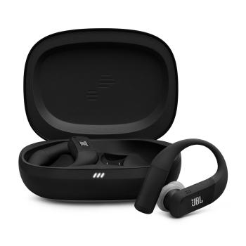 JBL Endurance PEAK 4 True Wireless Ørepropper,  in-ear (sort/ grå) Powerhool,  IP68, Smart Ambient, 48t spilletid,  adaptiv støyreduksjon (JBLENDUPEAK4BLKG)