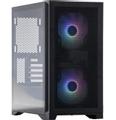 Mission SG Core mATX Tower (svart) mATX/Mini-ITX, 2 förinstallerade fläktar, härdat glas