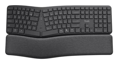 TRUST KEYRA ERGO MULTI WRLS KEYBOARD US (25459)