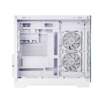 CHIEFTEC ATX Dual-Chamber Cube, T Glass, 6x ARGB fans, White (GM-30W-TG-OP)