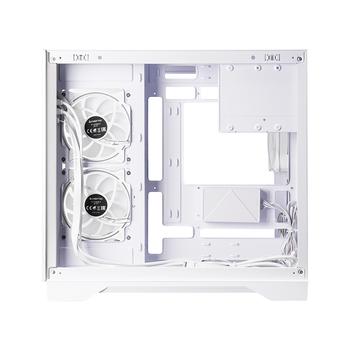 CHIEFTEC ATX Dual-Chamber Cube, T Glass, 6x ARGB fans, White (GM-30W-TG-OP)