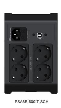 VERTIV PowerUPS 200 Essential,  600VA/ 315W,  230V, Line Interactive (PSA6E-600IT-SCH)