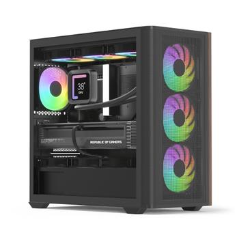 AEROCOOL D301A Mini Tower Black, Wood (ACCS- MA03043.11)