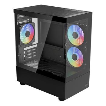 AEROCOOL Viewport Mini Tårn Micro ATX Ingen strømforsyning Sort (ACCM-ES09133.11)