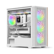 AEROCOOL D301A Mini Tower White, Wood