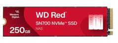 WESTERN DIGITAL Red SN700 NVMe 250GB M.2 2280 PCIe Gen3 8Gb/s internal drive for NAS devices