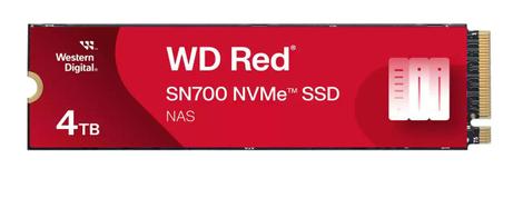 WD Red SN700 4TB SSD PCIe 3.0 x4 (NVMe), perfekt for NAS-caching,  5 års garanti (WDS400T1R0C)