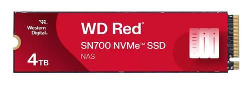 WESTERN DIGITAL Red SN700 NVMe 4TB M.2 2280 PCIe Gen3 8Gb/s internal drive for NAS devices (WDS400T1R0C)