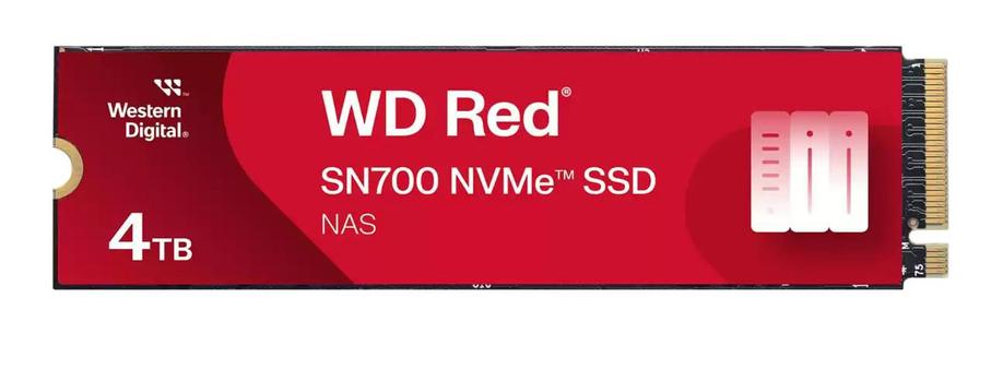 WD Red SN700 4TB SSD PCIe 3.0 x4 (NVMe), perfekt for NAS-caching,  5 års garanti (WDS400T1R0C)