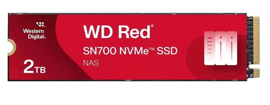 WESTERN DIGITAL Red SN700 NVMe 2TB M.2 2280 PCIe Gen3 8Gb/s internal drive for NAS devices (WDS200T1R0C)