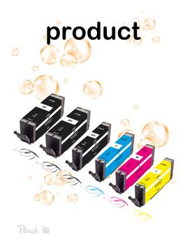 PEACH Patrone Canon PGI-550/ CLI-551 MultiPack Plus remanufactured (PI100-328)