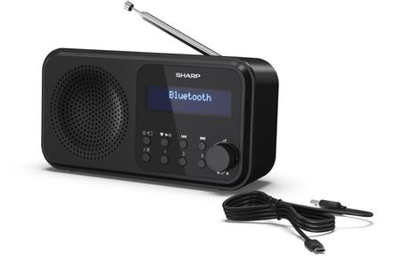 Sharp batteridrevet DAB-radio med Bluetooth (DRP420BK)